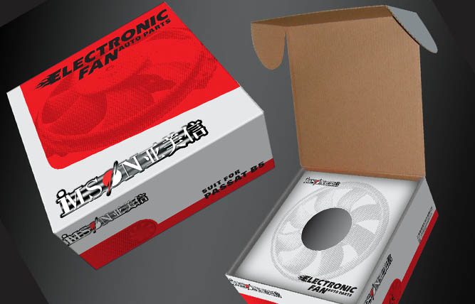 汽車(chē)配件風(fēng)扇包裝設(shè)計(jì)
